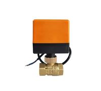 1pc Electric Ball Valve Two-Way Female Thread Brass Motorized For Cut Off Or Connect The Medium In Pipeline(1-1/4",220VAC)