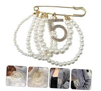 1pc Elegant Pearl Tassel Brooch Multi Pin for Fashionable Parties Festivals Safe And Reliable Clothes Decoration