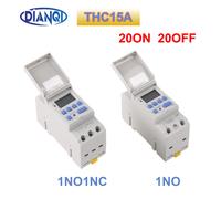 1pc Elettronico Settimanale 7 Giorni Programmabile Temporizzatore Digitale Interruttore di Controllo del Relè 220V 230V 10A Su Guida Din THC15A