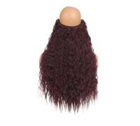 1pc Estensioni Sintetiche Dei Capelli Senza Clip In Parrucchino Finto Naturale Artificiale Biondo Rosso Nero Riccio Estensione Pezzo Falso Da Donna(W2-99,22inches)