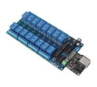 1pc Ethernet di rete 16 relè relè relè di controllo Modulo di controllo TCP con interfaccia RJ45 per il controllo remoto casa intelligente