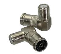1PC F TV a IEC PAL DVB-T spina maschio e jack femmina connettore adattatore RF dritto terminali filo coassiale(F F to IEC F RA)