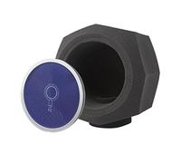 1PC F2 Microfono Schermo Filtro Acustico Copertura Rumore per Sala di Registrazione, Blu Ottagono