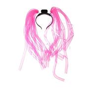 1pc fascia decorata led flash treccia cerchio for capelli led festa rave parrucca bagliore nel buio copricapo noodle fascia for capelli tubo luminoso fascia led pazzo tubo for capelli sposa da tessere