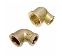 1pc Female-Female Reduce 1"- 3/4" BSPP Brass 90 Degree Elbow Round Pipe Fitting Reducer HSMXNEONJB