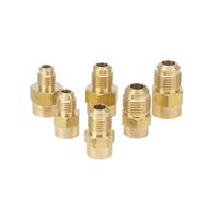 1pc Fit Tube OD 1/4" - 1/4" NPT Female Brass SAE 45 Degree Pipe Connector Fitting Adapters 1000 psi