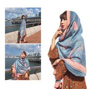 1pc Flamingo Pattern Summer Vacation Beach Protezione solare Telo mare oversize