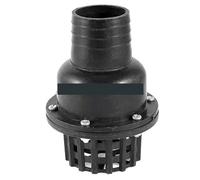 1Pc Fluid Machine White 1" 4" Black 1-1/2" 2" 2-1/2" 3" 25/38/51/64/75/100mm External Dia Water Jet Pump PVC Foot Bottom Valve(2.5inch 64mm Black)