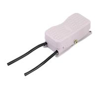 1pc Foot Switch, Pedal Push Button YDT1-20 101 with Wire, Aluminum Case Double Control Single Three Phase 220V/805