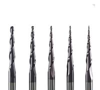 1PC Fresa in metallo duro solido 4mm 6mm 8mm Punta a sfera Frese coniche Punte del router CNC Cono Legno Metallo Fresa