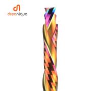 1PC fresa per la lavorazione del legno UP & Down Cut 2 flauti Spiral Carbide Fresatura Strumento Router Compressione Legno Fresa Punte da taglio