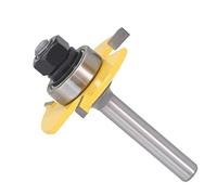 1pc fresa T scanalatura scanalatura assemblaggio giunto punta del router 6mm/8mm/12mm 1/4″ 1/2″ codolo 3 flauto strumento di fresatura del legno(6mm shank)