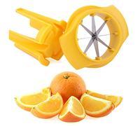 1PC Fruit Vegetable Lemon Lime Slicer Wedger Cutter Peelers Splitter Creative Orange Kitchen Gadget Fruit Vegetable Tools (yellow).