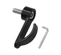 1PC Gancio for moto 5 colori Anti-usura Lega di alluminio puro 4,7 cm/1,6 cm Gancio for casco con foro singolo for moto(Black)