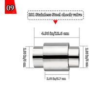 1PC Gas Acqua Riscaldamento Scarico Tubo 304SUS Dritto Ondulato Raccordo Argento