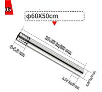 1PC Gas Acqua Riscaldamento Scarico Tubo 304SUS Dritto Ondulato Raccordo Argento