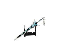 1PC Genshin impatto arma portachiavi a due mani Spada ornamenti desktop gioco con espositore