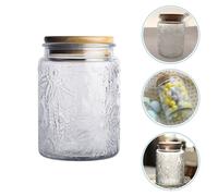 1PC Girasole Barattolo Sigillato Coperchio di Bambù Bottiglia di Tè a