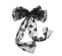 1PC Grande fiocco di pizzo nero fermaglio for capelli artiglio for capelli fiore fiocco dolce nastro forcina ragazza clip superiore accessori for capelli(Style1)