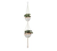 1pc grandi dimensioni Pots Rope gancio della pianta carrello a mano Holder Belle corda di canapa netto Fiore Pianta in vaso della cordicella cotone che appende Cesti gancio della pianta Flowerpot(G)