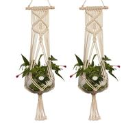 1pc grandi dimensioni Pots Rope gancio della pianta carrello a mano Holder Belle corda di canapa netto Fiore Pianta in vaso della cordicella cotone che appende Cesti gancio della pianta Flowerpot(H)
