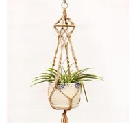 1pc grandi dimensioni Pots Rope gancio della pianta carrello a mano Holder Belle corda di canapa netto Fiore Pianta in vaso della cordicella cotone che appende Cesti gancio della pianta Flowerpot(E)