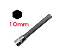 1Pc H3 H10 Socket Adapter Hex Cacciavite Bit per 3/8 Pollice Drive Tool Acciaio Cromo Vanadio (H10)