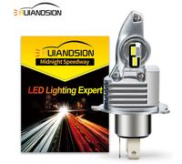 1PC H4 HS1 CSP LED Moto Scooter Faro Lampadina Frontale Lampada Bianco AC/DC 12V