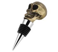 1pc Halloween Wine Bottle Stoper Decoration Skeleton (Bronzo)