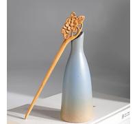 1Pc Handmade Antico Cinese Giapponese Legno Bastoni Per Capelli Bacchette In Legno Vintage Retro Intagliato Lungo Forchetta Penna Scialle Spille Bastoncini Forcine Clip Mollette, Accessori Per Capelli