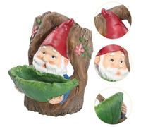 1pc Hanging Bird Feeder Garden Resina Dwarf Ornament Decorativo Dwarf Birdbath