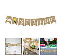1pc Hello Spring Party Swallowtail Cotail Banner Banner Party Scene.