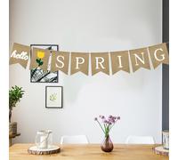 1pc Hello Spring Party Swallowtail Cotail Banner Banner Party Scene.