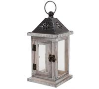 1pc Holdic Style Nordic Holdle Wooden Lantern Bandele Stand Desk Lample