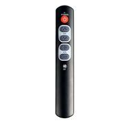 1pc Home 6 tasti accessori telecomando programmabile ABS universale for l'apprendimento intelligente for gli anziani(Black)