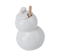 1pc Honey Pot Food Storage Contenitore Possietti per alimenti Can (bianco)