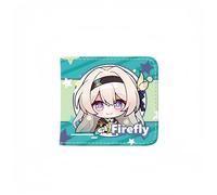 1pc Honkai: Portafoglio periferico Star Rail Gioco Portafoglio in pelle periferica Stampa Portafoglio corto PU Versione Q, Firefly, Taglia unica, Versione Q