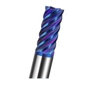 1pc HRC65° 6-Flutes Carbide End Mill 6 Teeth Tungsten Steel Extended Flat Milling Cutter CNC Finishing Machining For Stainless(D12x45x12Dx100Lx6F)