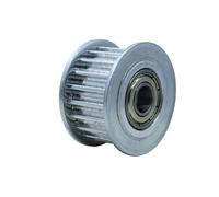 1PC HTD5M 12T Puleggia folle 16/21mm Larghezza cinghia Cuscinetto con/Senza denti 3/4/5/6mm Foro(Bore 5mm With Teeth,16mm)