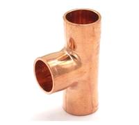 1pc I.D 6.35x0.8mm Copper End Feed Tee 3 Ways Pipe Adapter Air Conditioner Refrigeration Water Heater