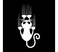 1pc Impermeabile Gatto Modello Autoadesivo Auto Divertente Animale Vinile Decalcomania Auto Finestra Paraurti Adesivi