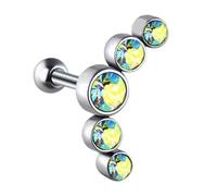 1Pc In Acciaio Inox Punk Rock Stud Orecchino Per La Cartilagine Trago Orecchio Piercing Monili Da Usura Ogni Giorno Accessorio Del Corpo Trago Piercing, Misura unica, come descritto, come descritto