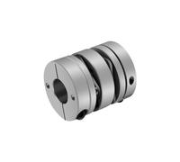 1PC In Lega di Alluminio D34L45 Doppia Membrana Accoppiamento Connettore Elastico D34mm L45mm Vite A Sfere Passo Servo Motore Encoder Del Computer(9.525X14)