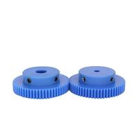 1pc Ingranaggio In Plastica 1M-50T/60T Diametro 6/8/10/12/14/15mm Passo dei denti 3.14mm Altezza dei denti 10mm Blu Spur gear Parti di trasmissione(12 mm,60 Teeth)