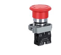 1pc Interruttore di pulsante di accensione di arresto di emergenza 220V - 10A Interruttore di blocco a chiave for quadro elettrico, 22MM(XB2-BS542)