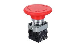 1pc Interruttore di pulsante di accensione di arresto di emergenza 220V - 10A Interruttore di blocco a chiave for quadro elettrico, 22MM(XB2-BS645)