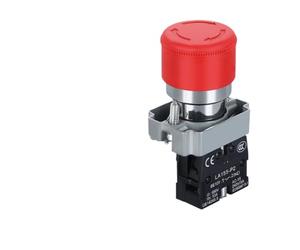 1pc Interruttore di pulsante di accensione di arresto di emergenza 220V - 10A Interruttore di blocco a chiave for quadro elettrico, 22MM(XB2-BS442)