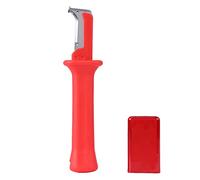 1Pc Isolamento Rosso, Spelafili Kabel Messer Spelafili Spelafili Manico Isolato Spellafili a Lama Fissa con Cappuccio