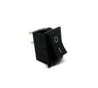 1PC KCD1-101-2P-B 21X15mm Dimensioni pannello 13x19 Montaggio ON-OFF 2 pin SPST Snap-in Nero Interruttore a bilanciere di alimentazione 6A/250VAC