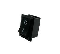 1PC KCD1-101-2P-B ON-OFF 2 Pin Snap-in Interruttore a bilanciere di alimentazione nero 6A/250VAC 21X15mm Dimensioni pannello 13x19 montato